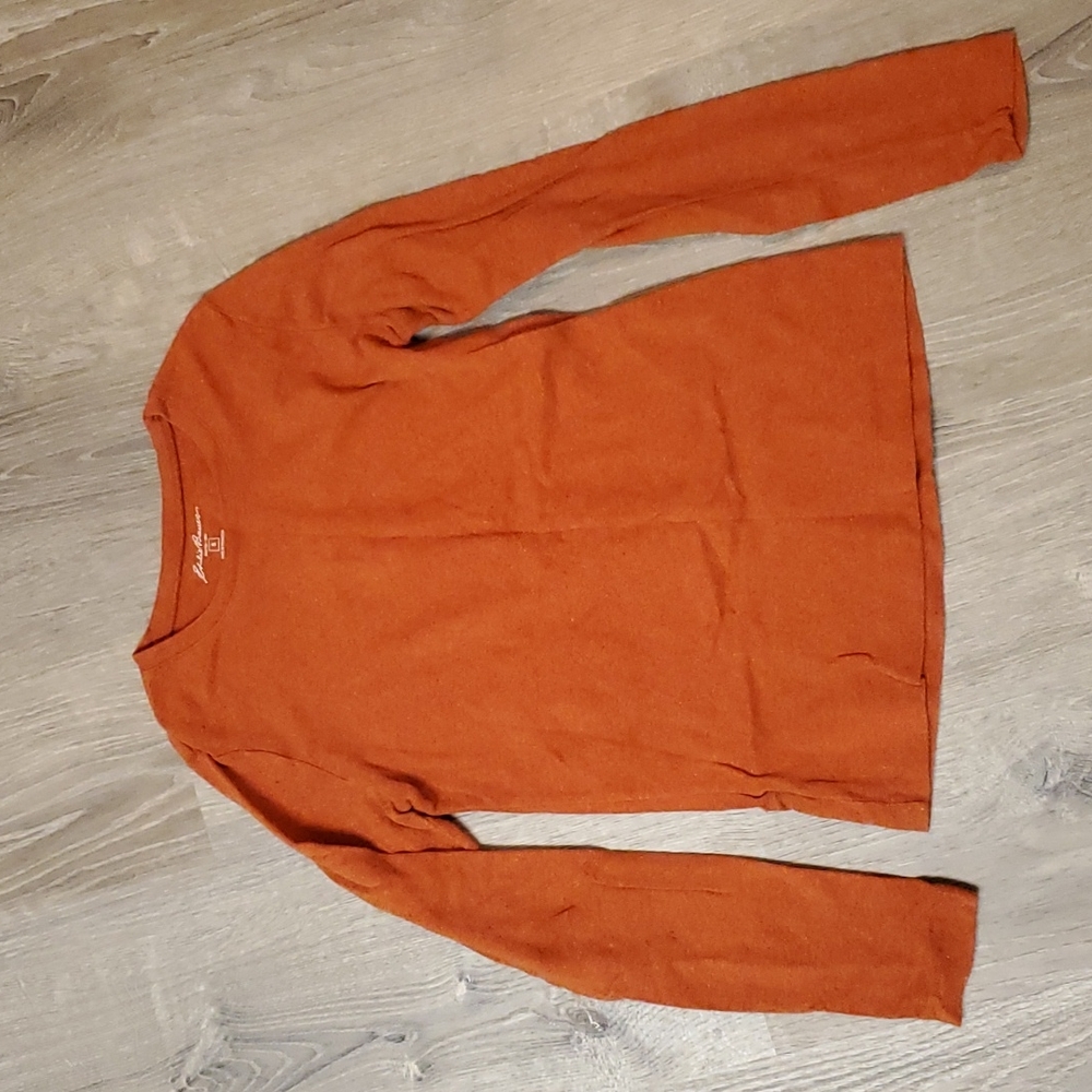 Eddie Bauer orange long sleeve t-shirt, size small